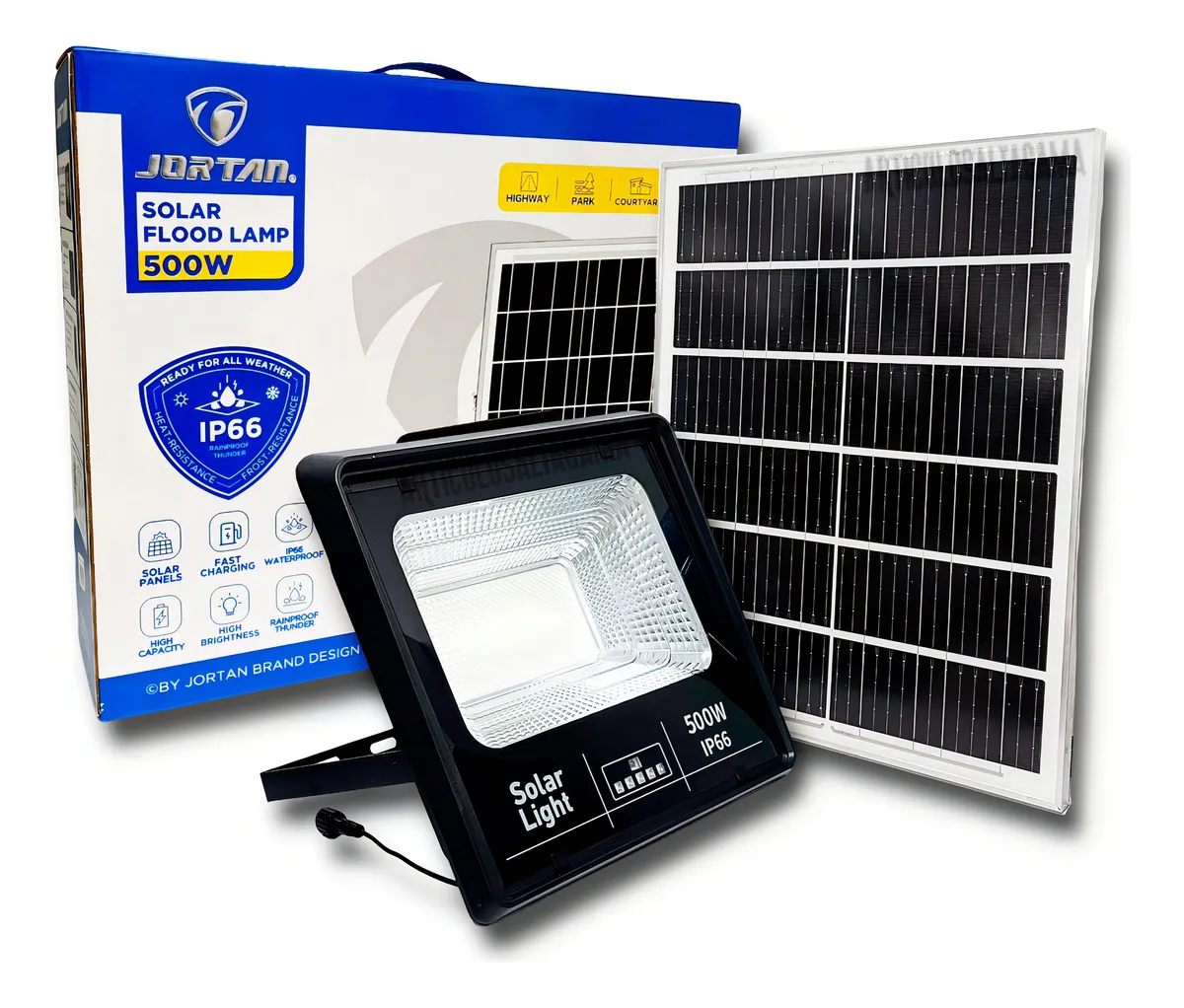 Lampara Reflector Led Panel Solar 500w